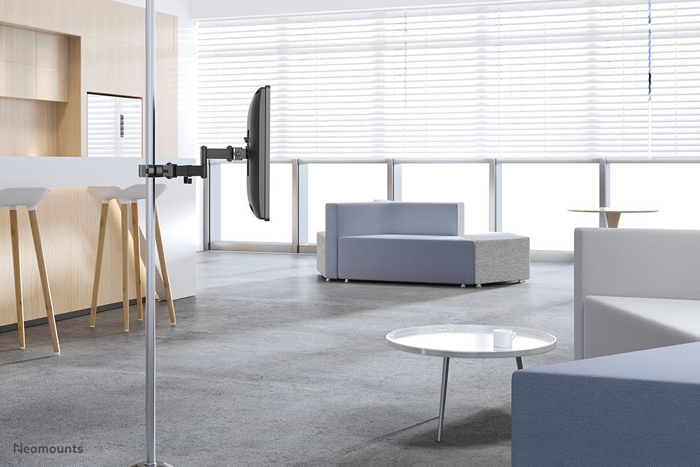 Neomounts FL40-450BL11 Supporto palo per TV 17-32" - diam. 28-60 mm - mobilità completa